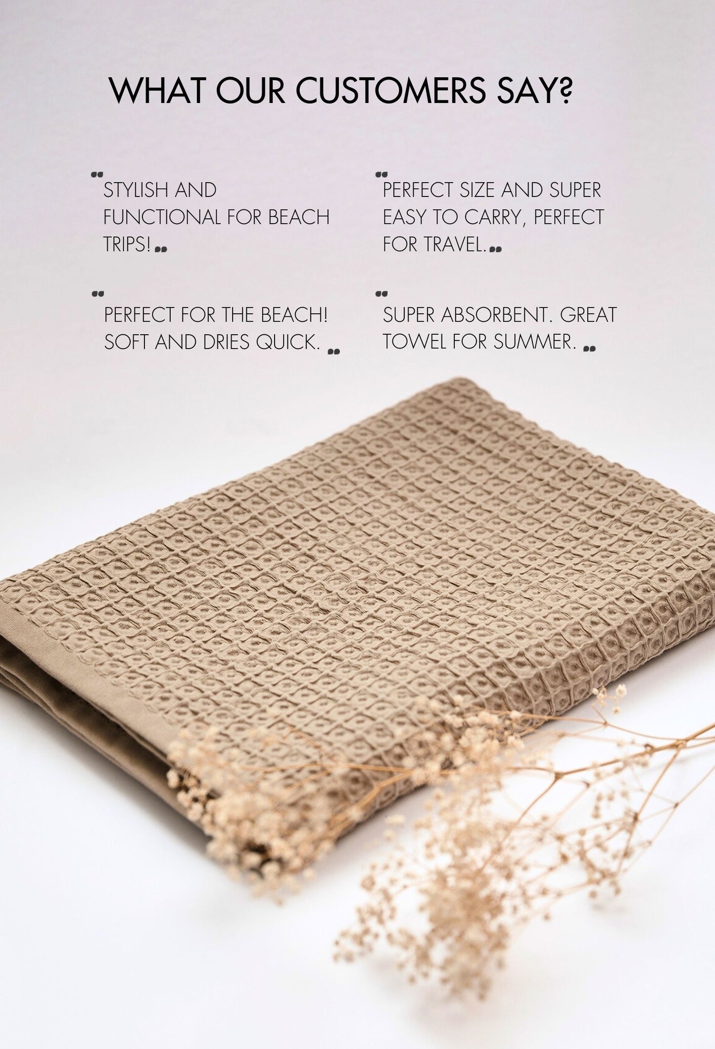 Waffle Cotton Beach & Sauna Towel. Long Island