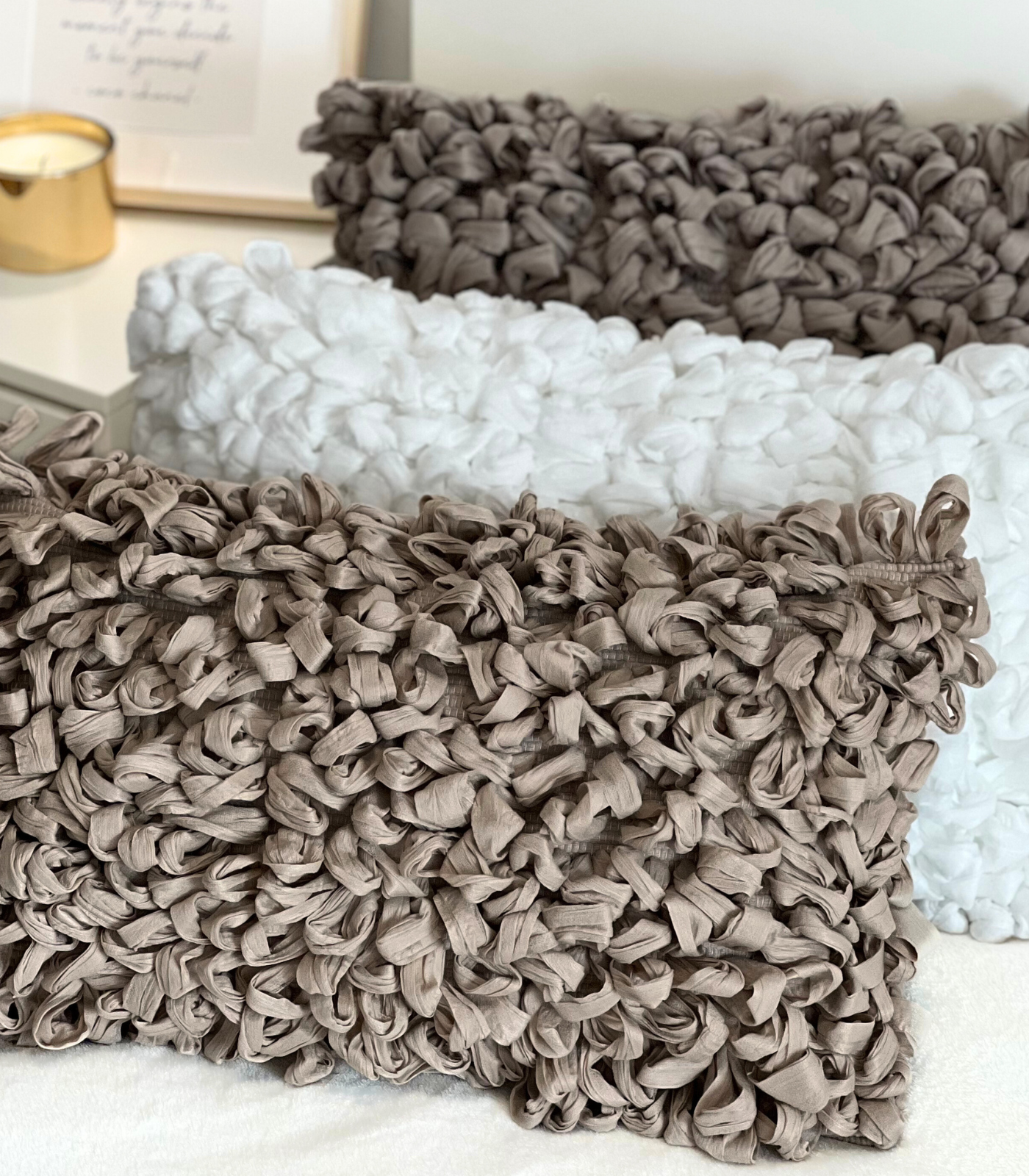 Coussins décoratifs. Choix conscient