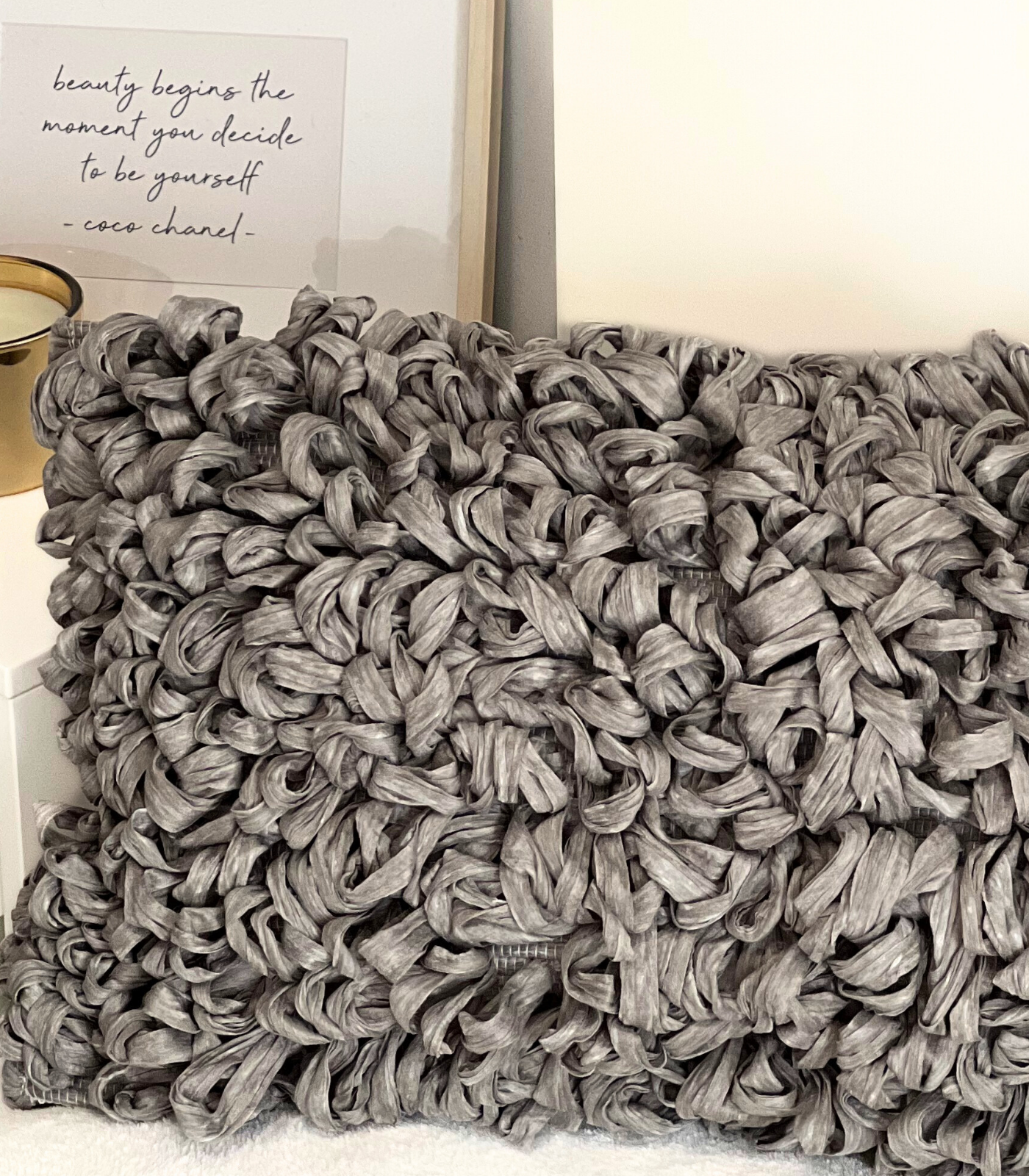 Coussins décoratifs. Choix conscient