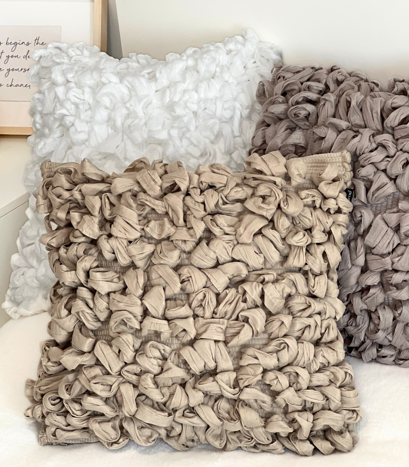 Coussins décoratifs. Choix conscient