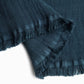 Couverture en coton biologique. Juicy. Bleu marine