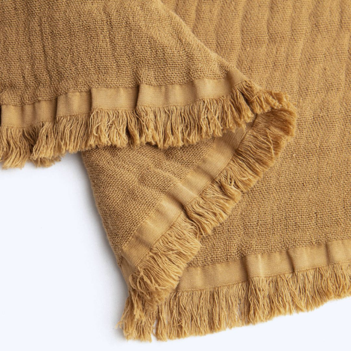 Organic cotton throw. Jucy. Saffron