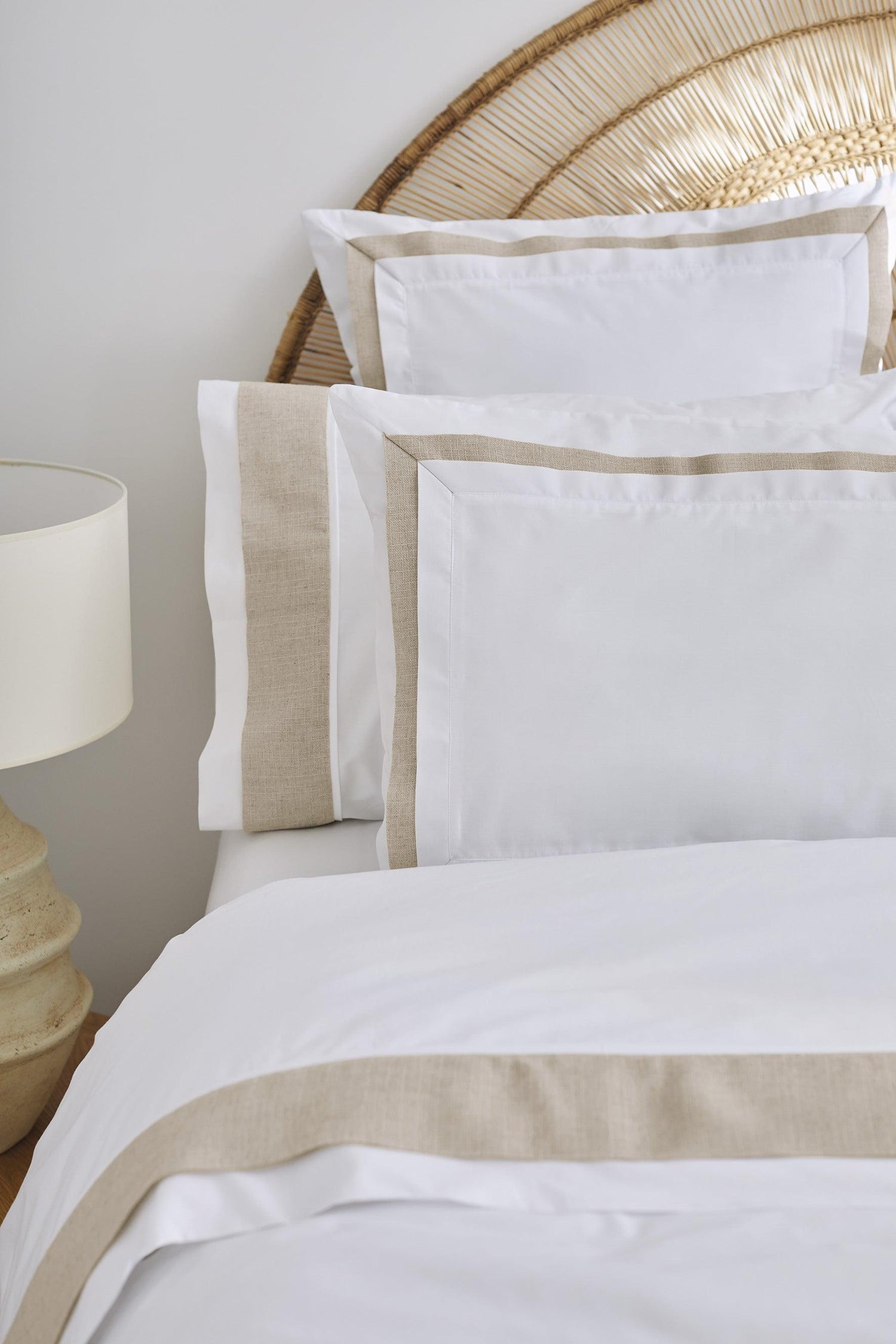 Discover unparalleled comfort with SOWL Home's Athens Cotton Percale Bed Set. Crafted from premium organic cotton, this set promises luxurious softness and breathability for a restful night's sleep.