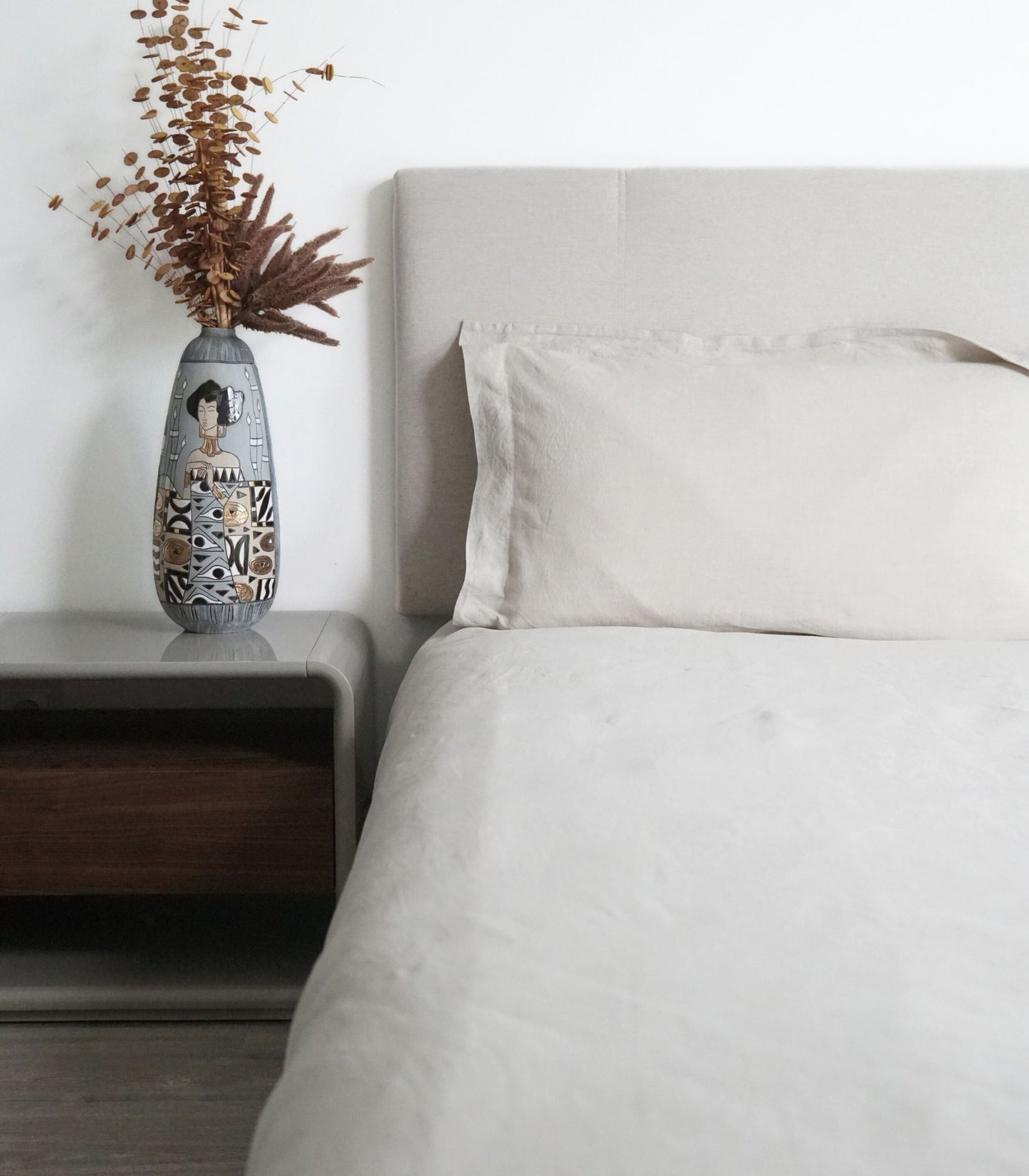 Bed Linen. Top Sheet. Milan. Ivory (Gray & Beige)