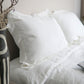 Linge de lit. Taie d'oreiller. Milan. Blanc