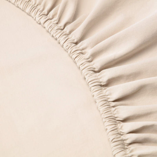 Bed Linen. Fitted Sheet. Lisbon. Cream