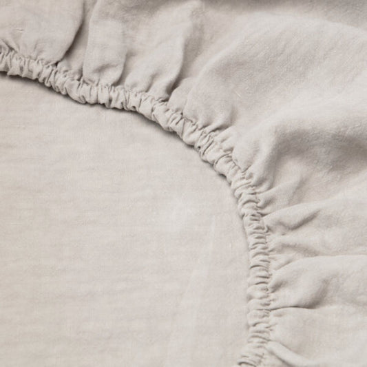 Bettwäsche. Spannbettlaken. Milan. Ivory (Grau & Beige)