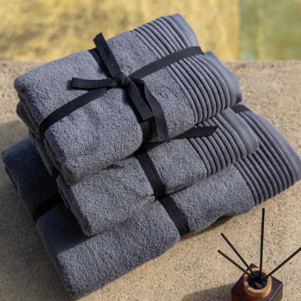 Soothing Shadows Fluffy Bath Towel - Immerse yourself in luxury with this sumptuously soft bath towel in a calming soothing shadows hue. 