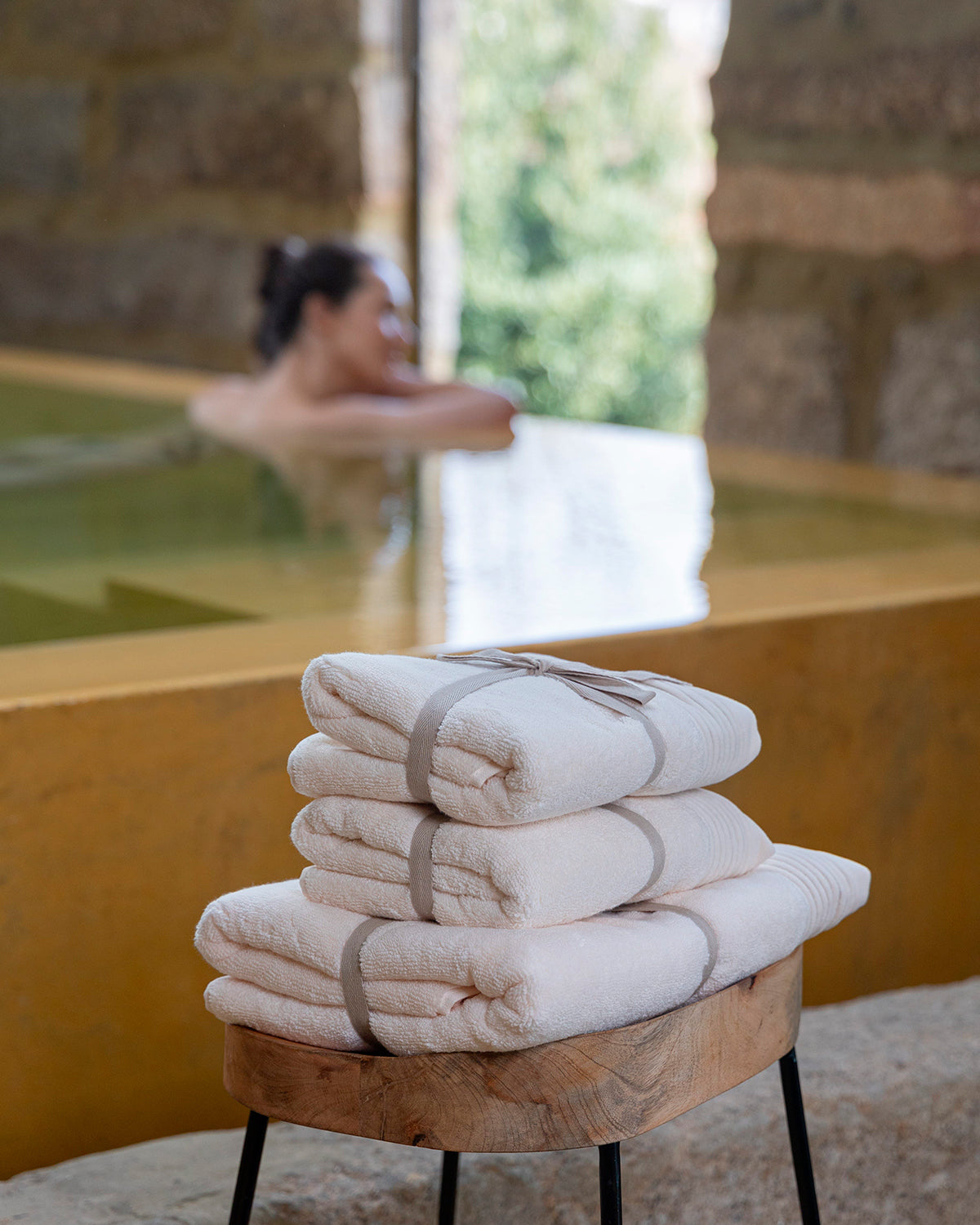 Serene Bliss. Premium Organic Cotton Fluffy Bath Towel SOWL